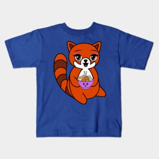 Red Panda Ramen Kids T-Shirt